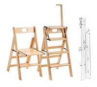 Chaise échelle pliable en bois pour la décoration de la maison et du bureau, convient pour une utilisation en intérieur et en extérieur