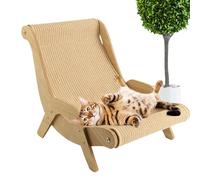 Chaise élégante pour chat - Chaise longue robuste à bascule pour chat en sisal | Meuble multifonction adapté aux animaux de compagnie, chaise griffoir pour chat pour le jardin, pour la relaxation et