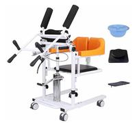 Chaise élévatrice hydraulique pour patient avec fonction fauteuil roulant de transport, hauteur réglable pour des transferts en toute sécurité