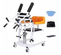 Chaise élévatrice hydraulique pour patient, chaise percée multifonctionnelle de chevet, fauteuil roulant, capacité de 200 kg,