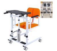 Chaise élévatrice pour patient, chaise de transfert hydraulique avec support de levage assisté pour le haut du corps, siège divisé à 180 ° pour un usage domestique