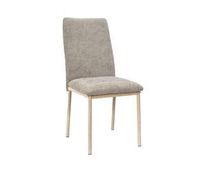 Chaise Eline en tissu - Couleur taupe