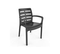 1 X Chaise En Polypropylene Borneo Anthracite