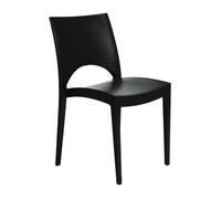 Chaise Empilable en Polypropylène - Materiel CHR PRO - Gris - l- L1- P- h