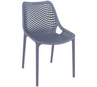 Chaise empilable originale en plastique Air , Gris foncé Gris