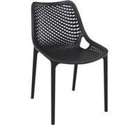 Chaise empilable originale en plastique Air , Noir Noir