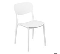 Chaise empilable plastique blanc ""Plasta"" - 5 five simply smart
