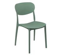 Chaise empilable plastique vert ""Plasta"" - 5 five simply smart