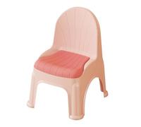 Chaise Empilable Portables, Banc à Chaussures avec Coussinets Antidérapants, Moulage Monobloc en PP Respectueux de l'environnement pour Chambre, Salle de Bain, Salon(Pink,Small)