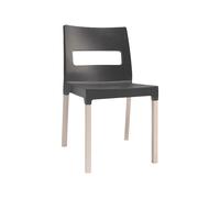 Chaise Empilable Scab Natural Maxi Diva 2816 FS 81 Anthracite