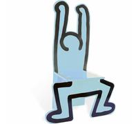 Chaise En Bois Keith Haring Bleue