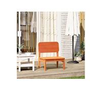 Vidaxl Chaise De Jardin Cire Marron 60x52,5x72 Cm Bois De Pin Massif