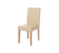 Chaise De Salle À Manger Littau, Chaise De Cuisine, Similicuir Crème, Pieds Clairs Beige
