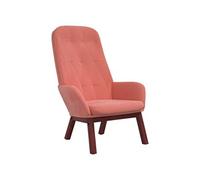 Chaise en bois massif non pliable interieur H. 98 cm rose