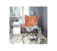 Chaise en fer non pliable interieur H. 90 cm marron