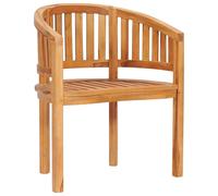 vidaXL Chaise en Forme de Banane Chaise de Jardin Chaise de Patio Chaise d'Extérieur Chaise de Terrasse Arrière-Cour Bois de 48018