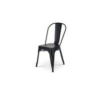 - Chaise en métal noir mat style industriel