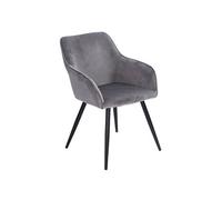 Chaise en metal non empilable non pliable interieur H. 81.5 cm gris