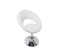 Chaise en metal non pliable H. 82 cm interieur blanc