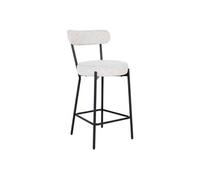 Chaise en metal non pliable H. 90 cm interieur noir
