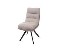 Chaise De Salle À Manger Hwc-G66, Chaise De Cuisine Chaise, Pivotante Auto-Position Tissu/Textile Crème Multicolore