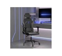 Vidaxl Chaise De Jeu Noir Et Gris Similicuir Multicolore