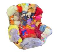 Chaise en peluche - Housse de sac à haricots pour chien - 2 en 1 imperméable - Sac de chaise d'animaux rempli transparent pour appartement, salon, salle de jeux, chambre à coucher, lecture de