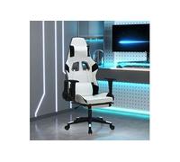 Chaise de Jeu de Massage Noir et Rouge Similicuir Fauteuil Bureau vidaXL