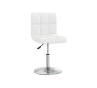 Vidaxl Chaise À Manger Blanc Similicuir Blanc