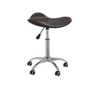 Chaise en plastique non pliable interieur H. 46 cm marron