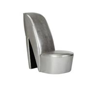 Chaise en plastique non pliable interieur H. 85.5 cm gris