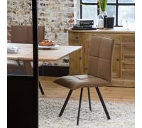 Chaise en polyester pieds compas