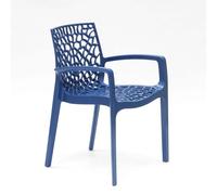 Chaise en polypropylène accoudoirs jardin café Grand Soleil Gruvyer Arm