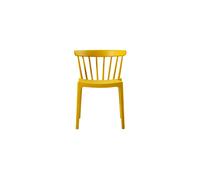 Chaise en résine jaune, uni, assemblée, capacité 150 kg - Woood, Bliss - 52x53x75 cm
