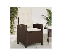 Lot de 2 Chaises Inclinables de Jardin Repose-pied Siège Terrasse Noir vidaXL