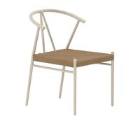 Chaise en Rotin "Alfons" 72cm Beige