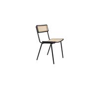 Chaise en rotin noir Jort