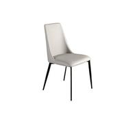 Chaise en similicuir gris clair 4184, 46 x 58 x 88 cm -