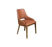 Chaise en similicuir marron 4156, 54 x 61 x 83 cm -