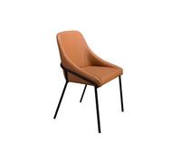 Chaise en similicuir orange 4161, 53 x 59 x 83 cm -