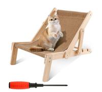 Chaise en Sisal pour Chat, Hamac à Angle Réglable, Hamac pour Chat, Chaise de Plage pour Chat, Chaise Longue Sûre pour Chat, Lit Confortable en Sisal pour Chat, Meubles De Salon pour Chat