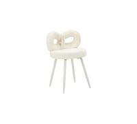 Chaise en tissu éponge Ilary 40 x 67 cm blanc