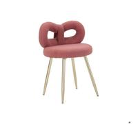 Chaise en tissu éponge Ilary 40 x 67 cm rose