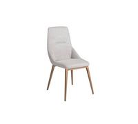 Chaise en tissu gris clair