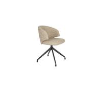 Chaise en tissu marron Balado