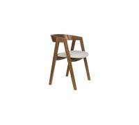 Chaise en tissu marron Mads