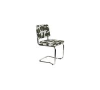 Chaise en tissu vert Ridge Kink Deco Symbols