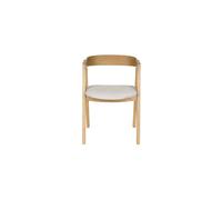 Chaise en tissue beige Mads