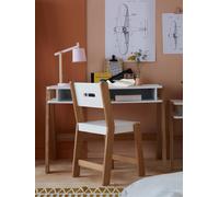 Chaise enfant, assise H 45 cm ARCHITEKT blanc/bois TU