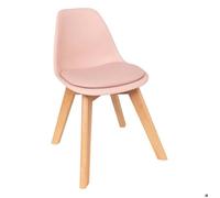 Atmosphera Chaise enfant Mini Baya 55 cm design scandinave pieds hêtre Rose
